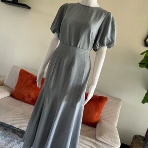 Elegant Gray Women's Dress